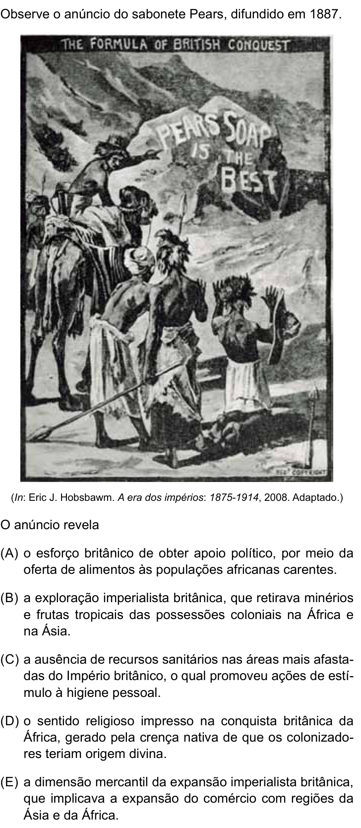 Questão 38 no caderno Conhecimentos Gerais da UNESP 2023