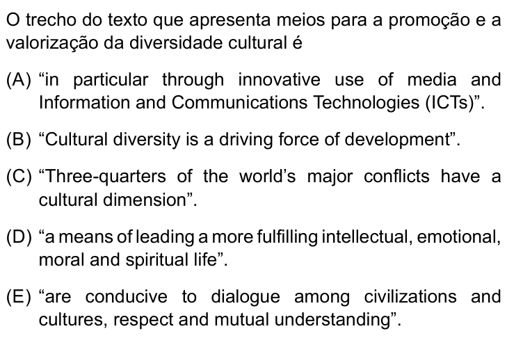 Questão 20 no caderno Conhecimentos Específicos da UNESP 2023