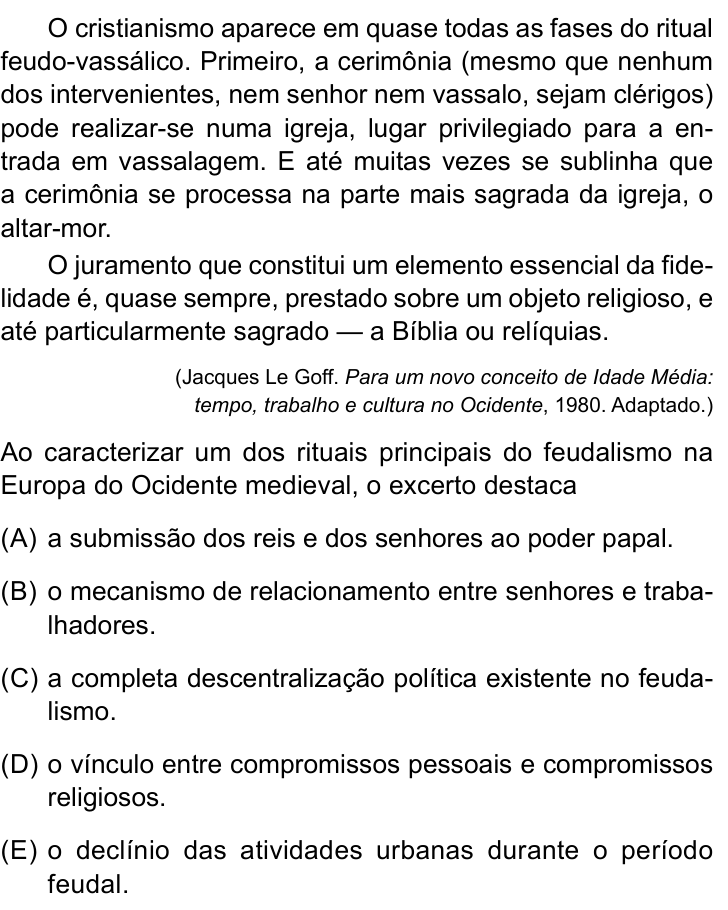 Questão 21 no caderno Conhecimentos Específicos da UNESP 2023
