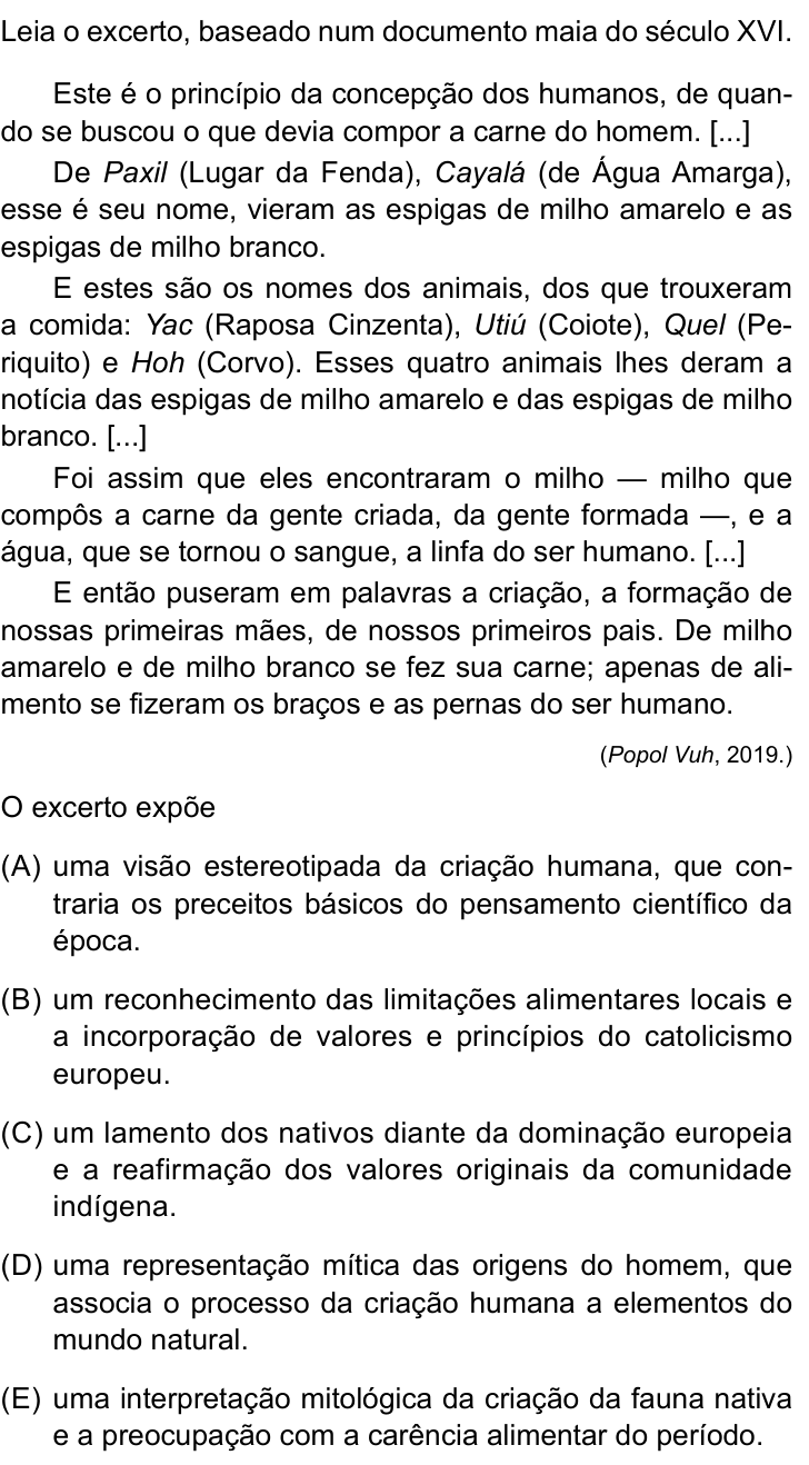 Questão 23 no caderno Conhecimentos Específicos da UNESP 2023