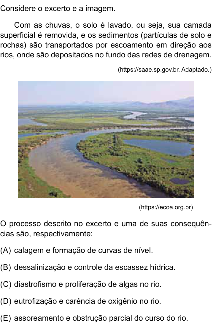 Questão 33 no caderno Conhecimentos Específicos da UNESP 2023