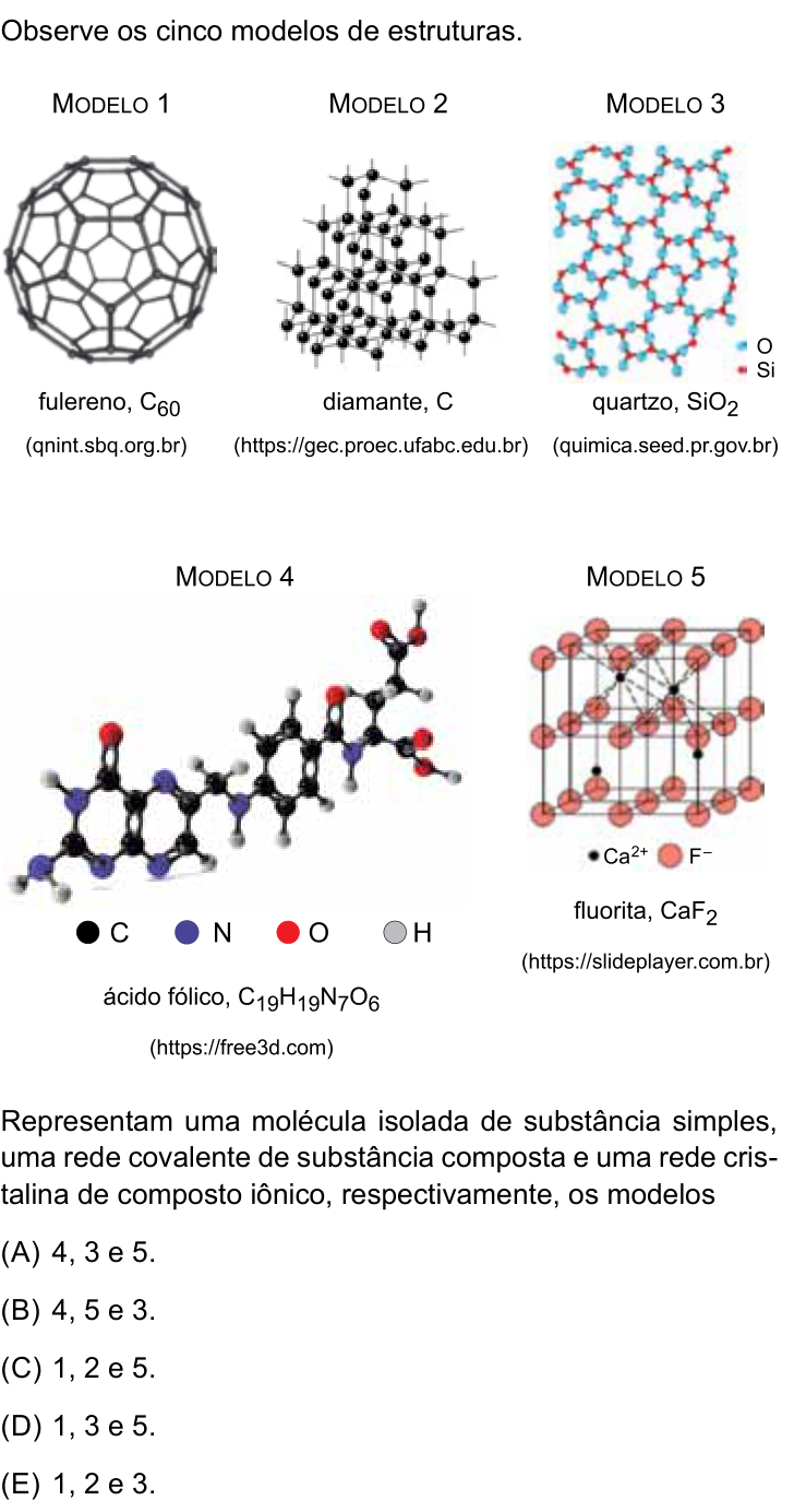 Questão 48 no caderno Conhecimentos Específicos da UNESP 2023