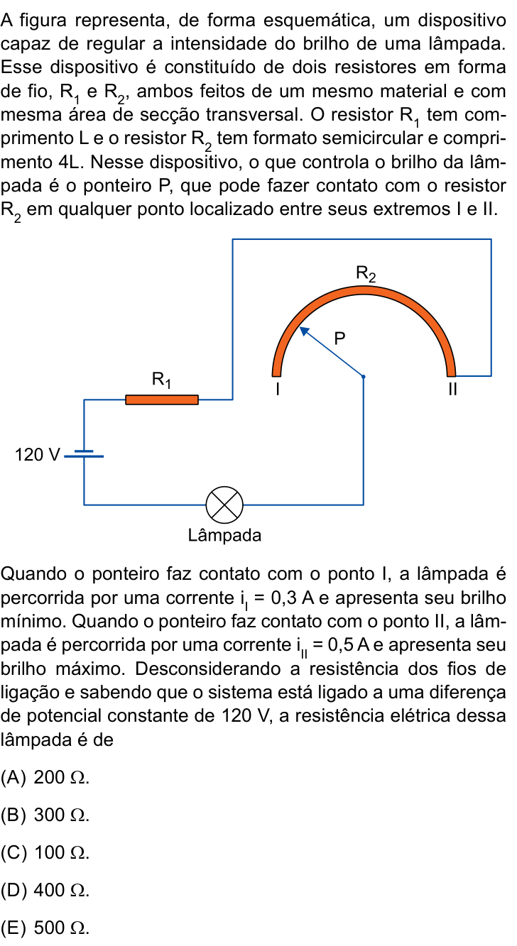 Questão 55 no caderno Conhecimentos Específicos da UNESP 2023
