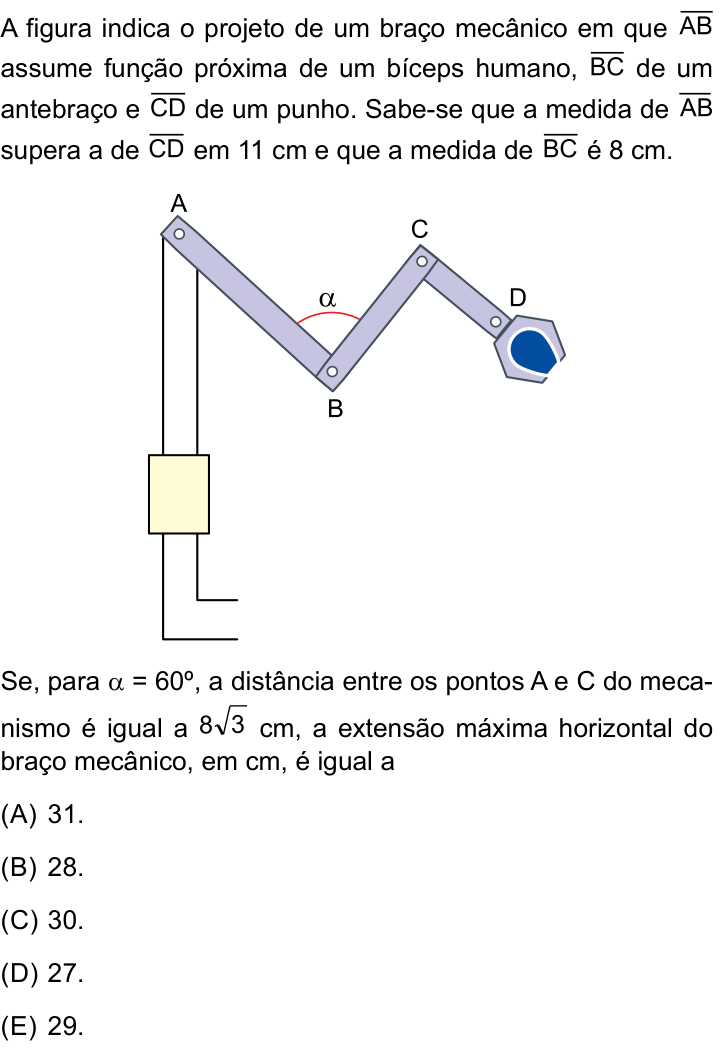 Questão 58 no caderno Conhecimentos Específicos da UNESP 2023