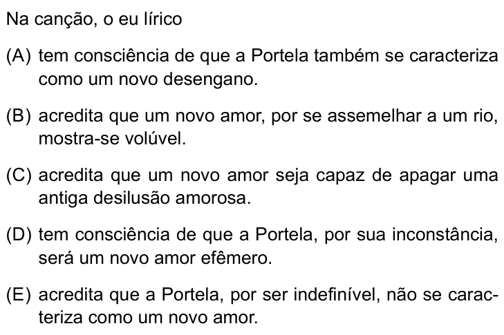 Questão 7 no caderno Conhecimentos Gerais da UNESP 2024