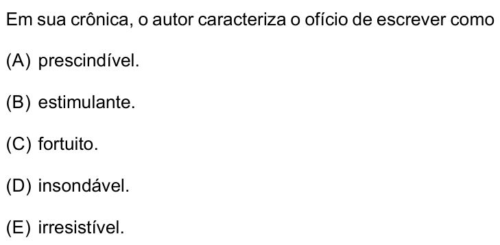 Questão 18 no caderno Conhecimentos Gerais da UNESP 2024
