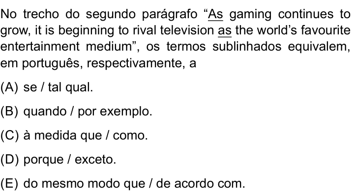 Questão 26 no caderno Conhecimentos Gerais da UNESP 2024
