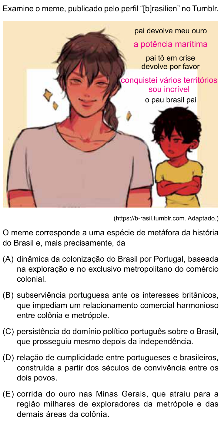 Questão 32 no caderno Conhecimentos Gerais da UNESP 2024
