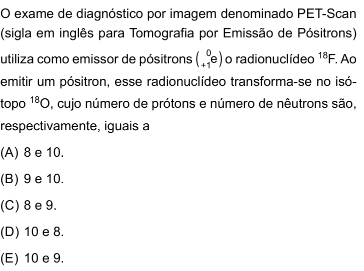 Questão 69 no caderno Conhecimentos Gerais da UNESP 2024