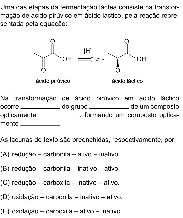 Questão 75 no caderno Conhecimentos Gerais da UNESP 2024