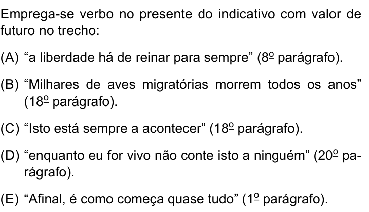 Questão 4 no caderno Conhecimentos Gerais da UNESP 2025
