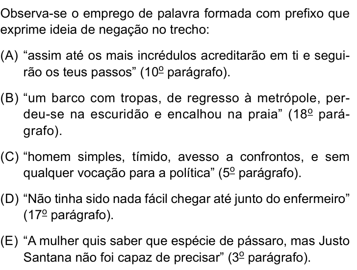 Questão 6 no caderno Conhecimentos Gerais da UNESP 2025
