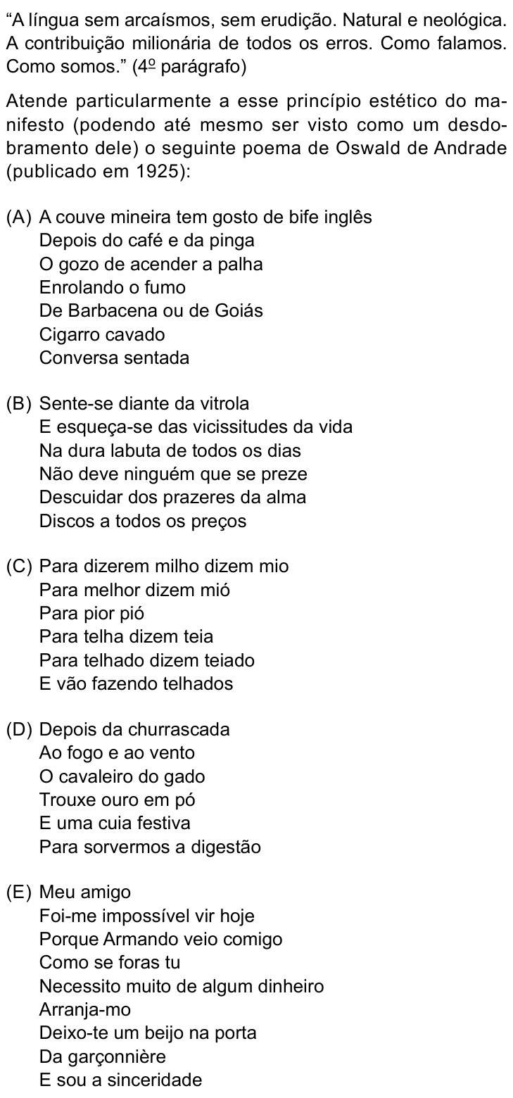 Questão 9 no caderno Conhecimentos Gerais da UNESP 2025
