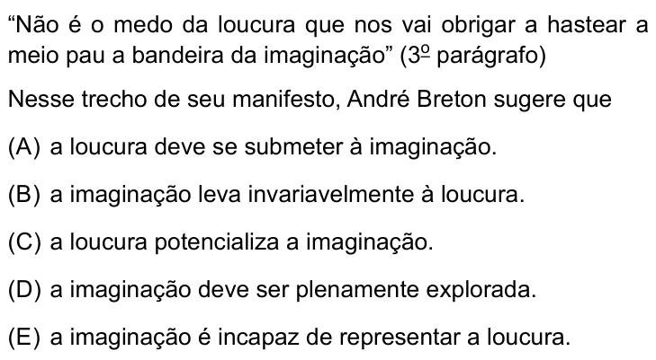 Questão 13 no caderno Conhecimentos Gerais da UNESP 2025