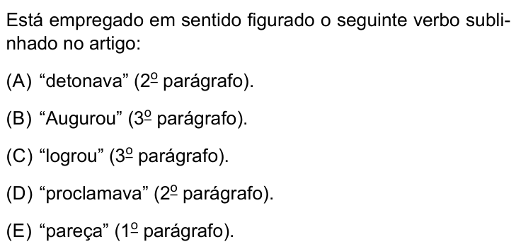 Questão 14 no caderno Conhecimentos Gerais da UNESP 2025