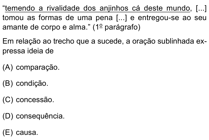 Questão 19 no caderno Conhecimentos Gerais da UNESP 2025