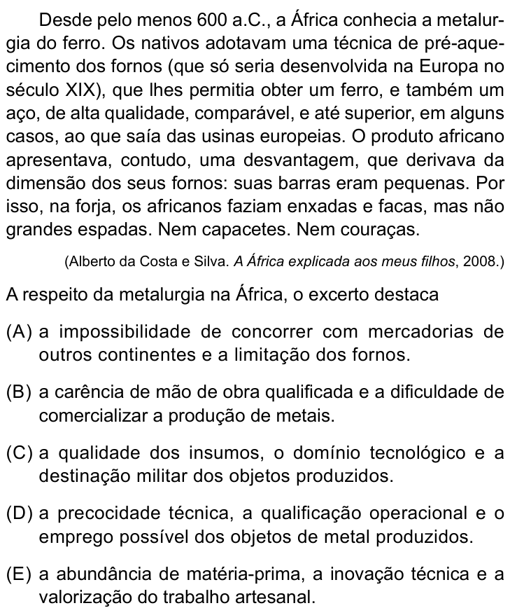 Questão 31 no caderno Conhecimentos Gerais da UNESP 2025