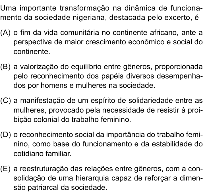 Questão 38 no caderno Conhecimentos Gerais da UNESP 2025