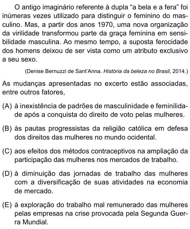 Questão 41 no caderno Conhecimentos Gerais da UNESP 2025