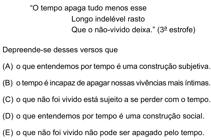Questão 8 no caderno Conhecimentos Gerais da UNESP 2026