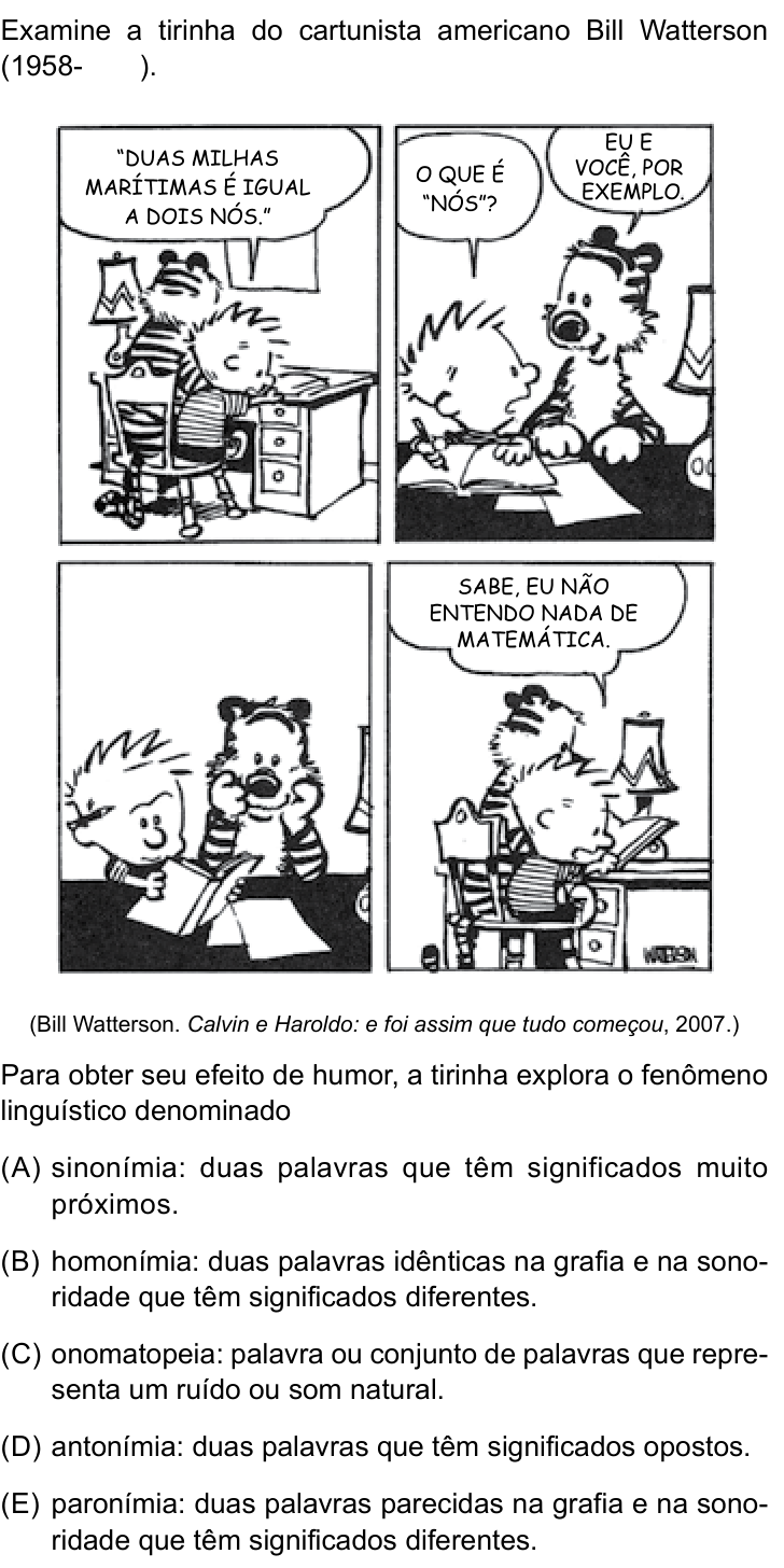 Questão 20 no caderno Conhecimentos Gerais da UNESP 2026