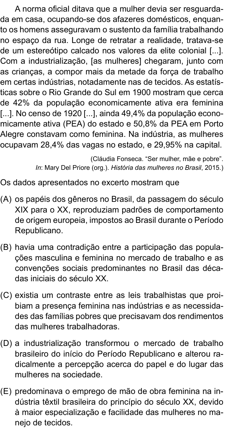 Questão 40 no caderno Conhecimentos Gerais da UNESP 2026
