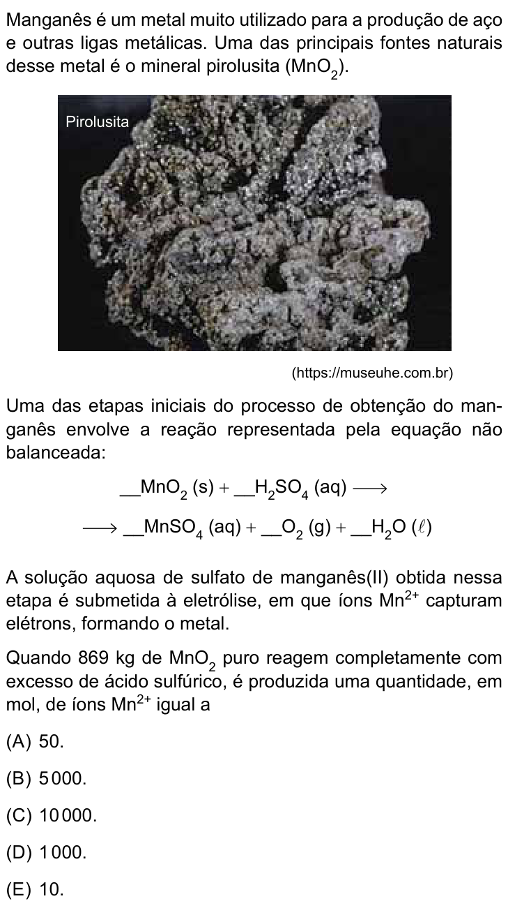 Questão 71 no caderno Conhecimentos Gerais da UNESP 2026