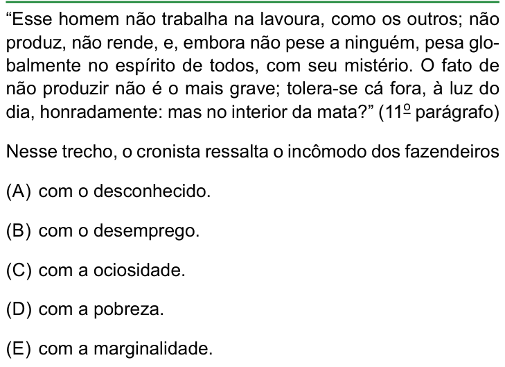 Questão 7 no caderno Conhecimentos Gerais da FAMERP 2023
