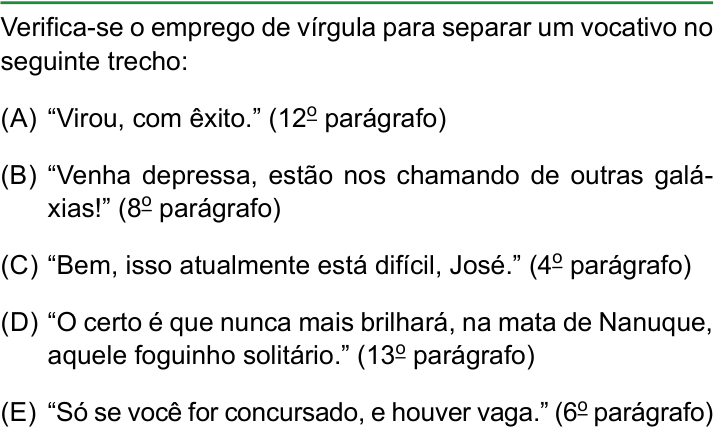 Questão 9 no caderno Conhecimentos Gerais da FAMERP 2023