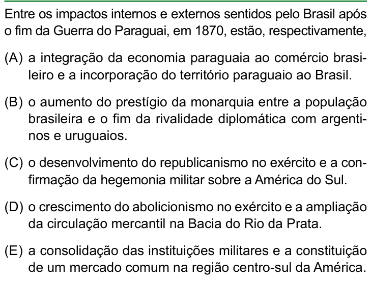 Questão 25 no caderno Conhecimentos Gerais da FAMERP 2023