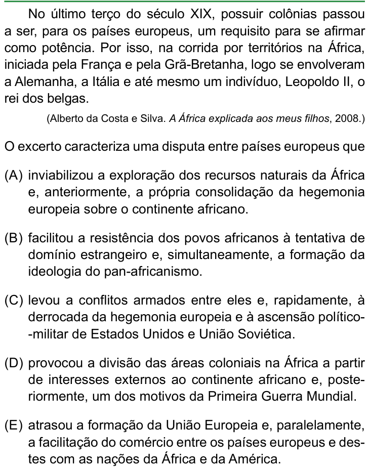 Questão 26 no caderno Conhecimentos Gerais da FAMERP 2023