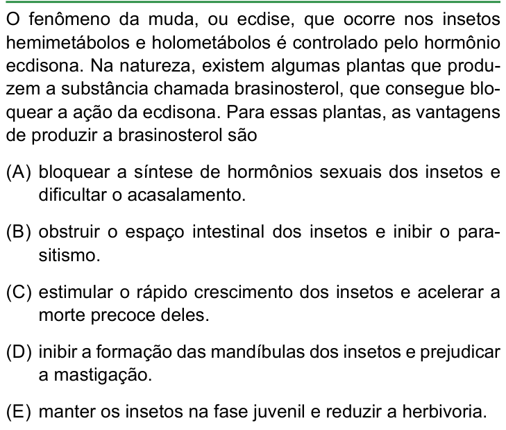 Questão 44 no caderno Conhecimentos Gerais da FAMERP 2023