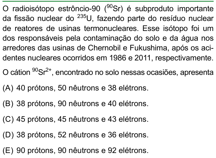 Questão 52 no caderno Conhecimentos Gerais da FAMERP 2023