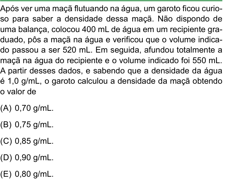 Questão 65 no caderno Conhecimentos Gerais da FAMERP 2023