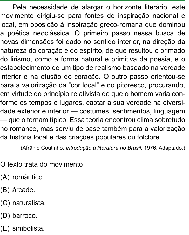 Questão 10 no caderno Conhecimentos Gerais da FAMERP 2024