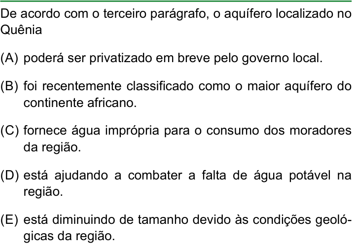 Questão 15 no caderno Conhecimentos Gerais da FAMERP 2024