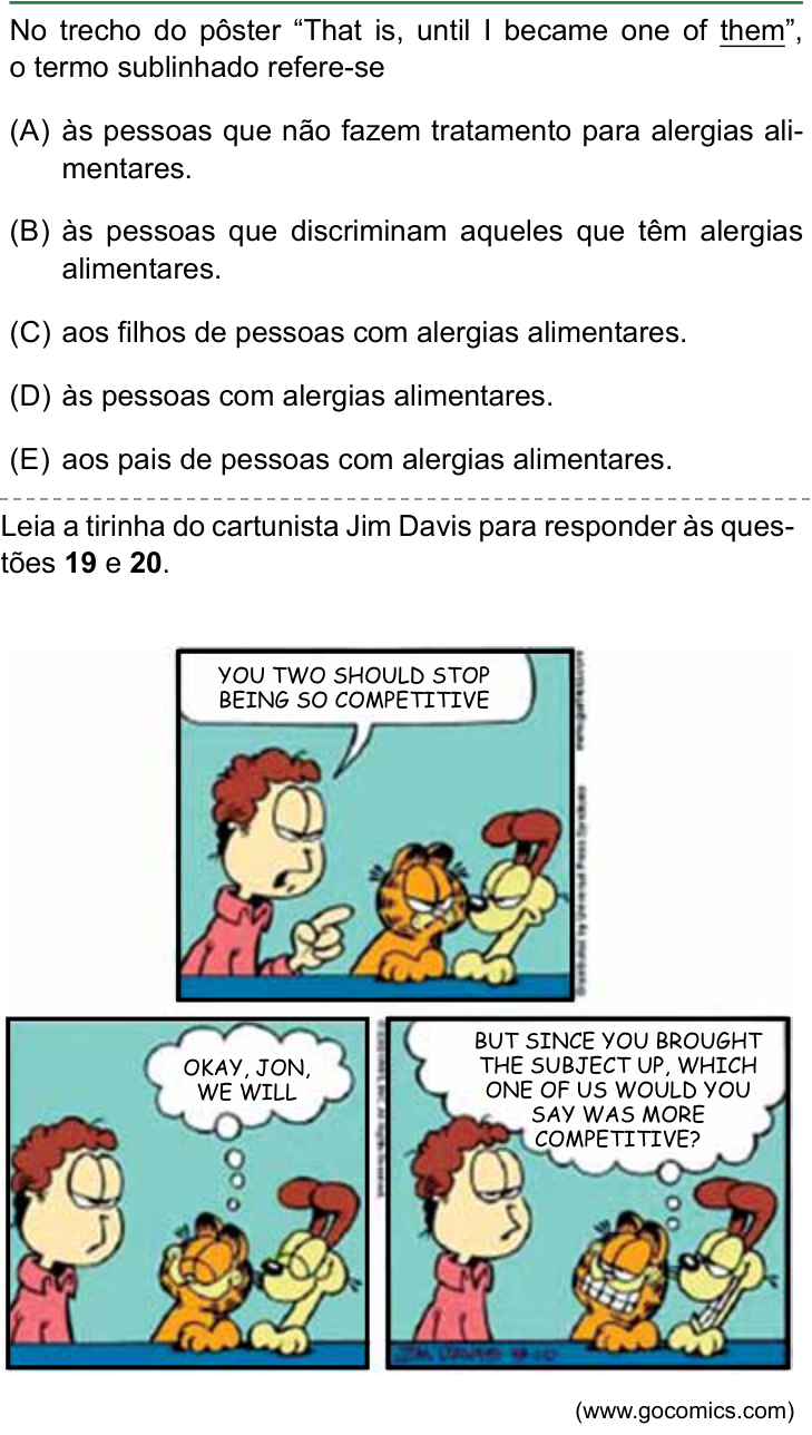 Questão 18 no caderno Conhecimentos Gerais da FAMERP 2024