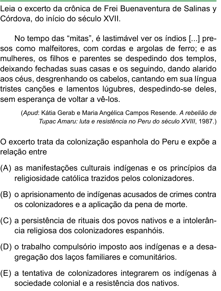 Questão 24 no caderno Conhecimentos Gerais da FAMERP 2024