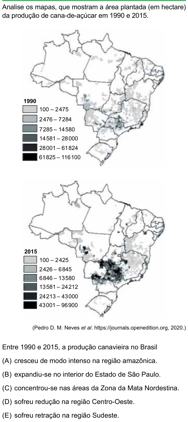 Questão 33 no caderno Conhecimentos Gerais da FAMERP 2024