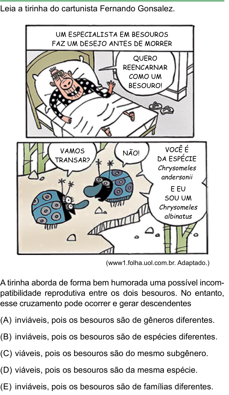 Questão 44 no caderno Conhecimentos Gerais da FAMERP 2024