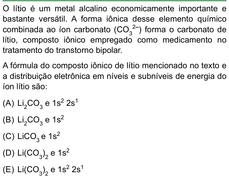 Questão 53 no caderno Conhecimentos Gerais da FAMERP 2024