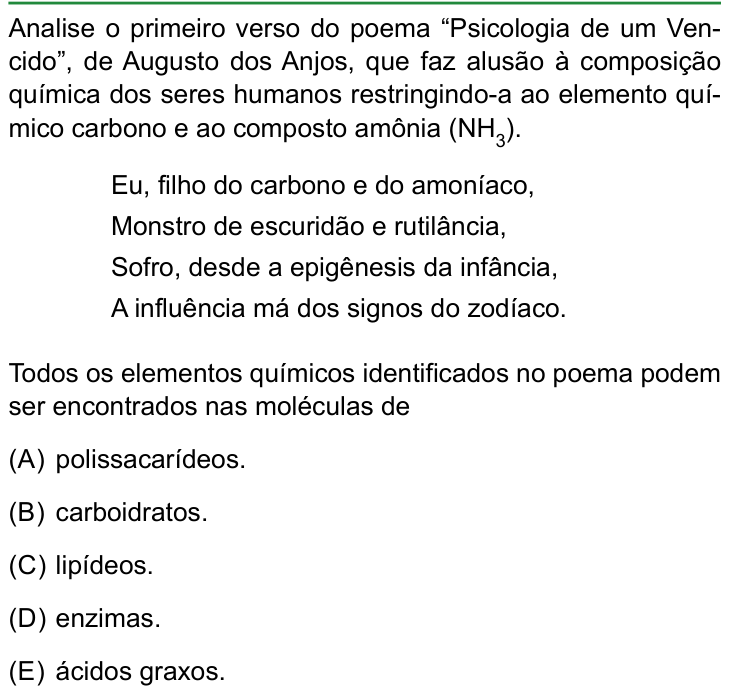 Questão 54 no caderno Conhecimentos Gerais da FAMERP 2024