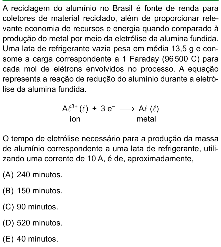 Questão 59 no caderno Conhecimentos Gerais da FAMERP 2024