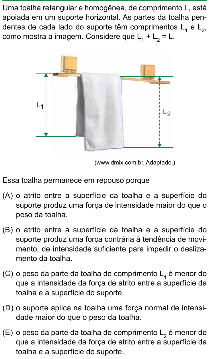 Questão 63 no caderno Conhecimentos Gerais da FAMERP 2024