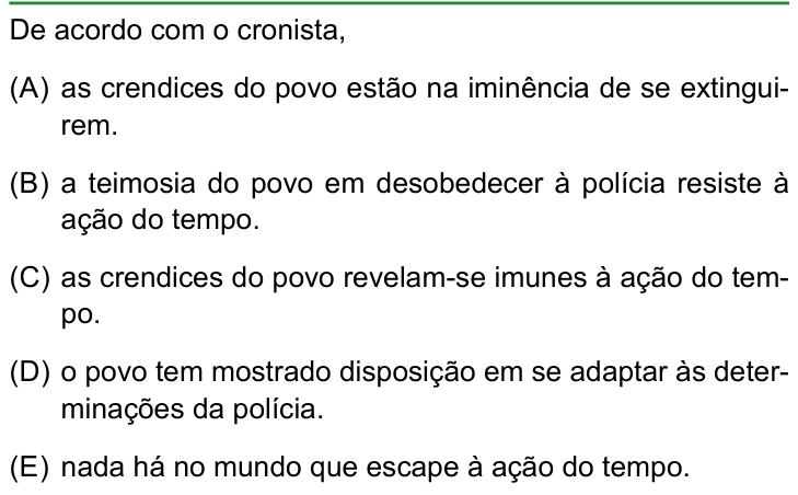 Questão 7 no caderno Conhecimentos Gerais da FAMERP 2025