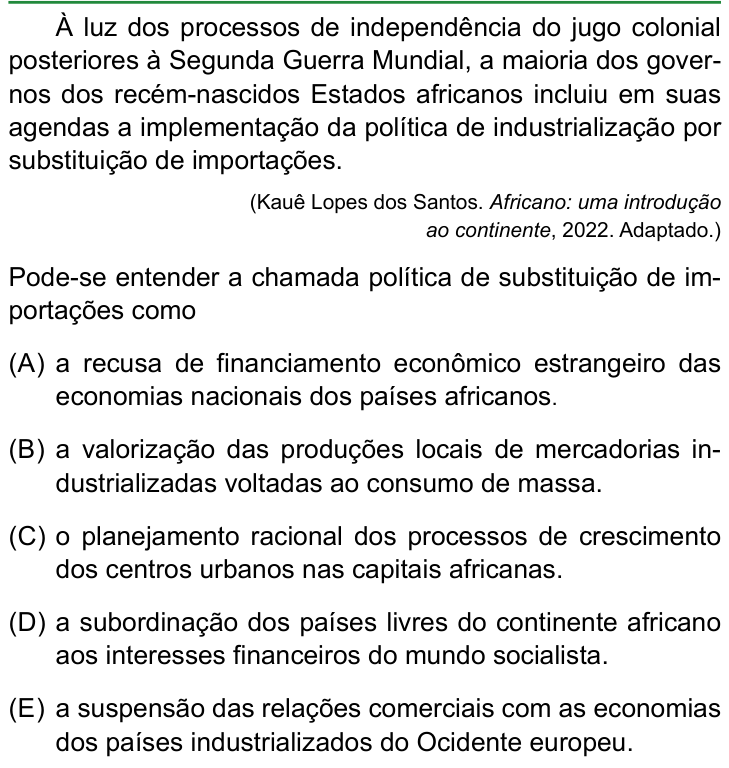 Questão 29 no caderno Conhecimentos Gerais da FAMERP 2025