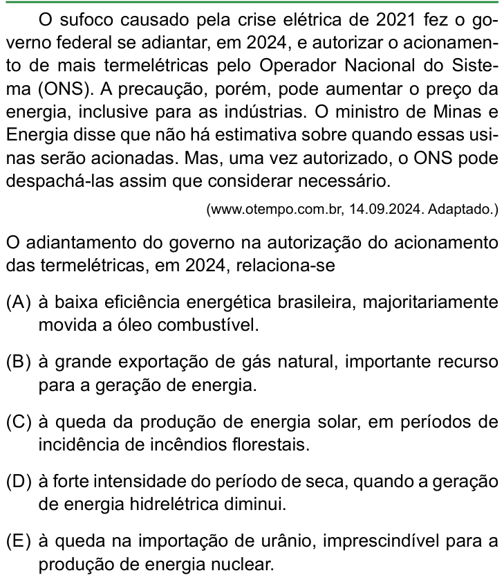 Questão 38 no caderno Conhecimentos Gerais da FAMERP 2025