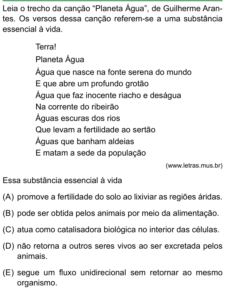 Questão 41 no caderno Conhecimentos Gerais da FAMERP 2025