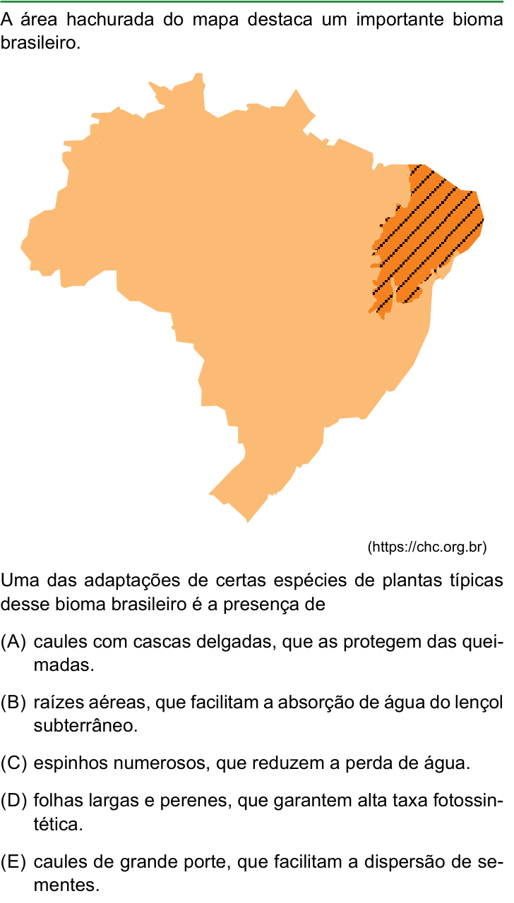 Questão 43 no caderno Conhecimentos Gerais da FAMERP 2025