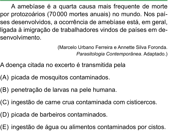 Questão 46 no caderno Conhecimentos Gerais da FAMERP 2025